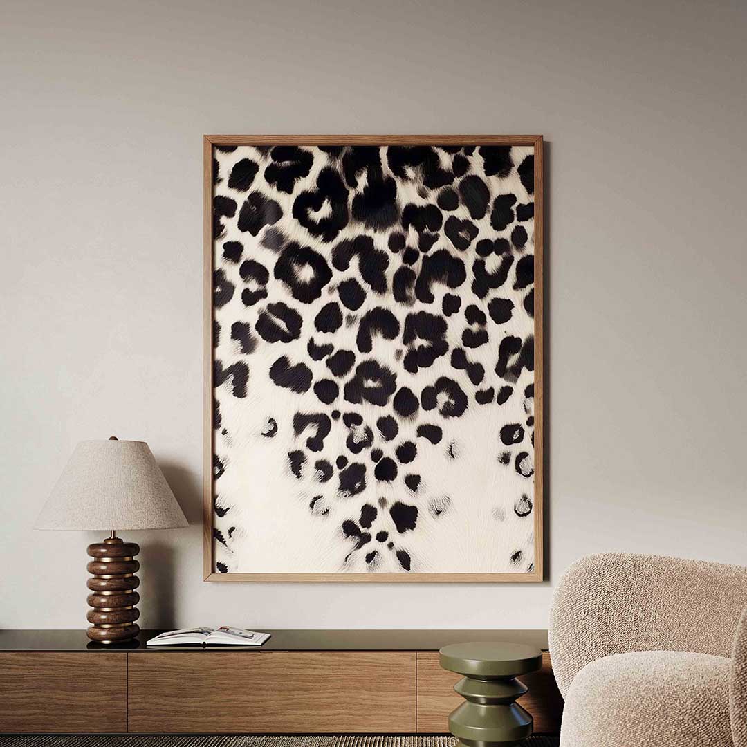 Luipaardpatroon – safari poster in staand formaat