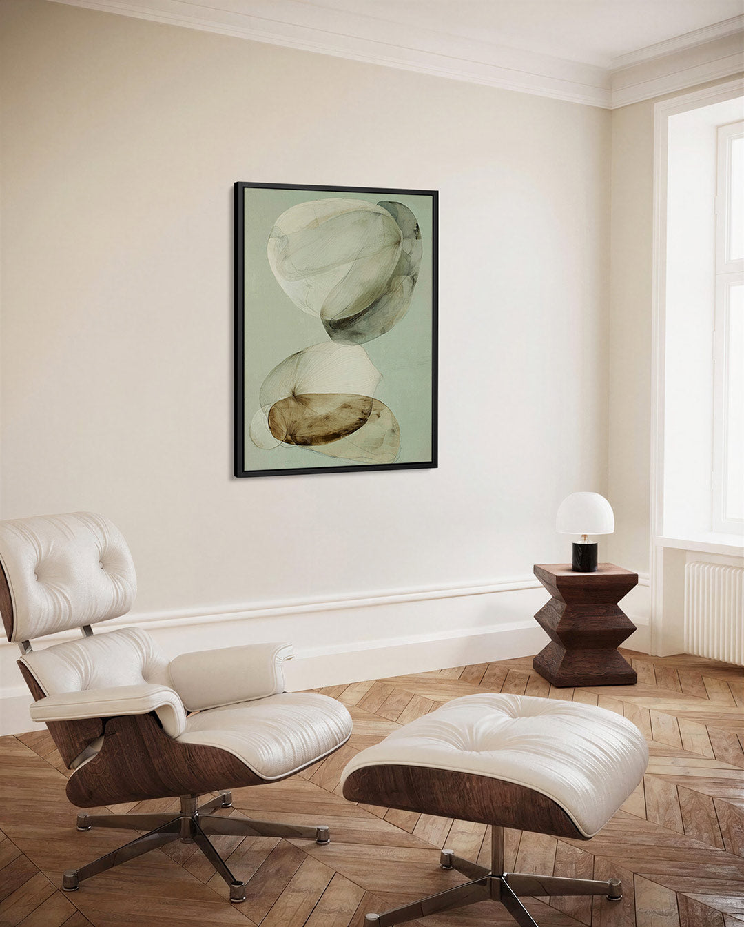 Organische vormen compositie – decoratief kunstwerk voor aan de muur