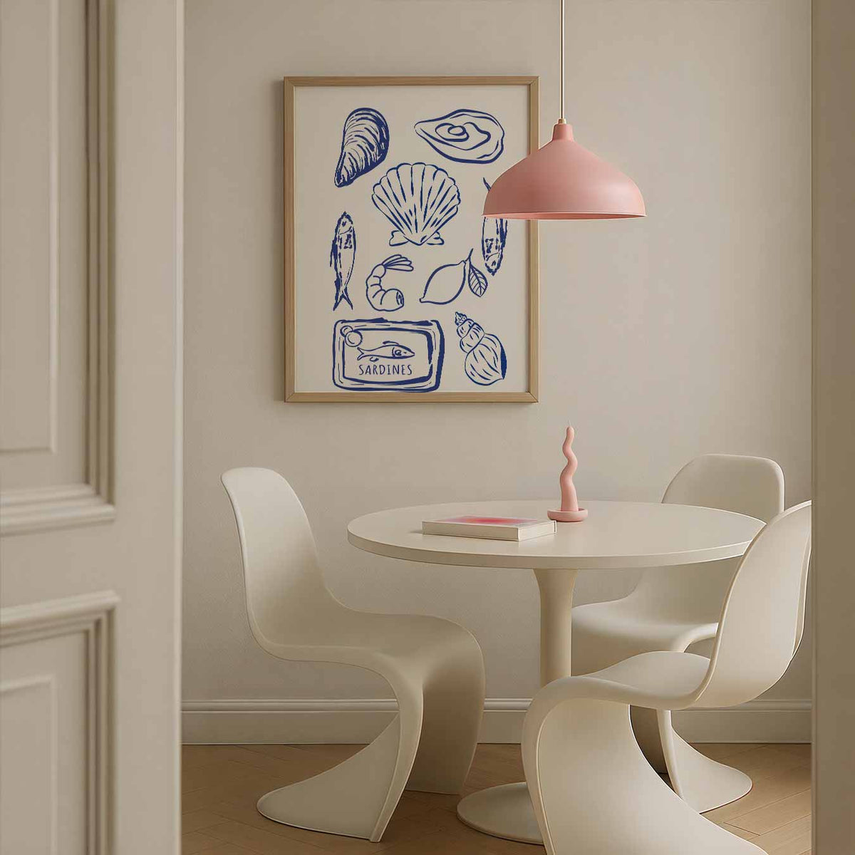 Zeevruchten Illustratie – culinaire wandkunst als portret poster