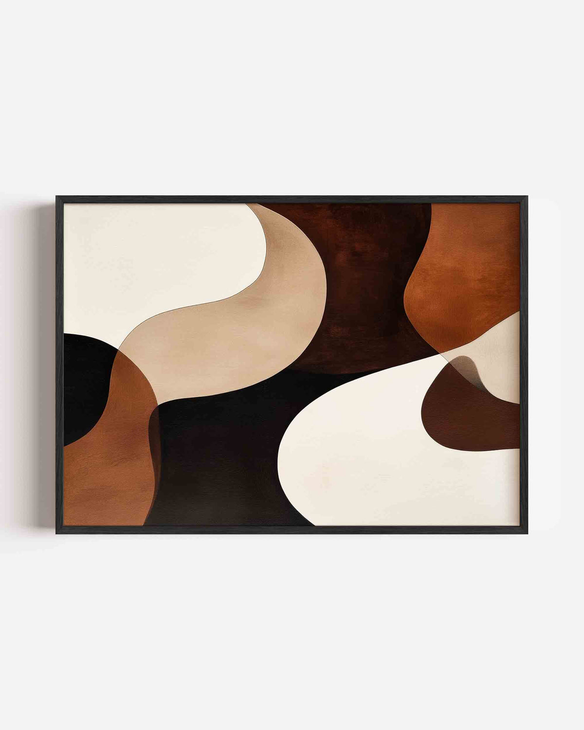 Abstracte vormen – kleurrijke abstracte landscape poster als wanddecoratie