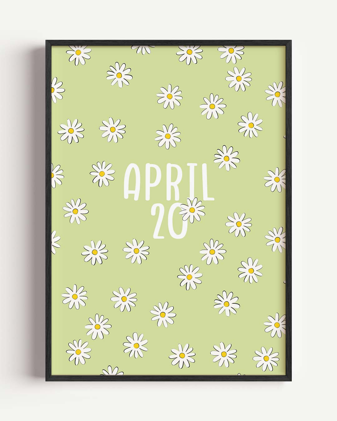 Lente Vibes Bloemenposter – paas portret poster als wanddecoratie
