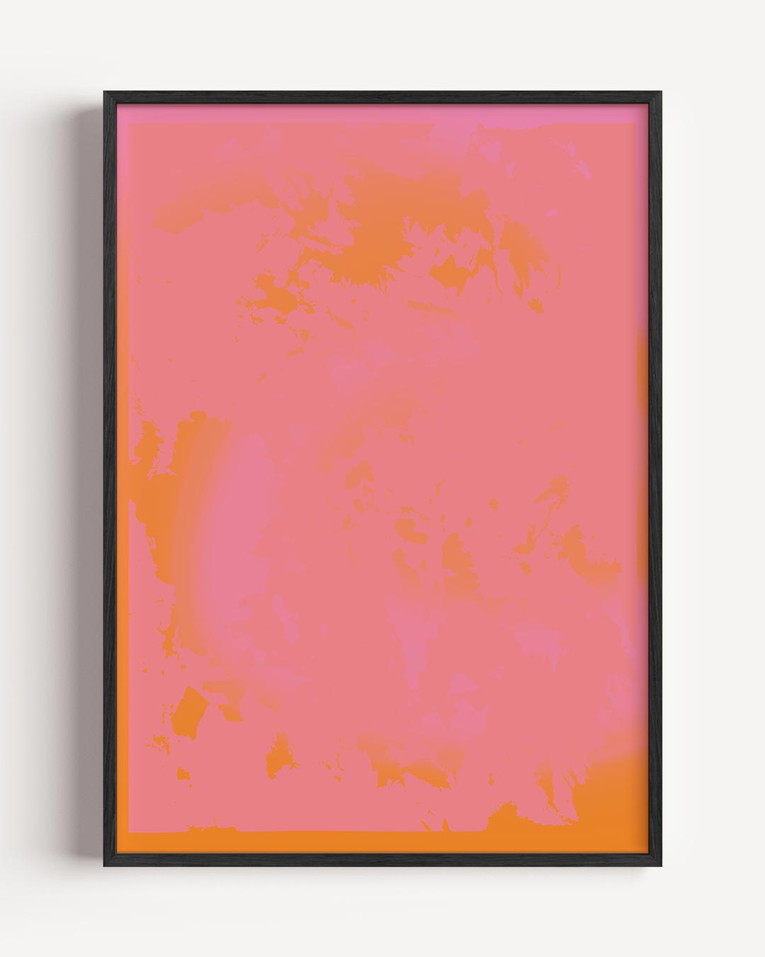 Vrolijke Retro – kleurrijke abstracte portret poster als wanddecoratie