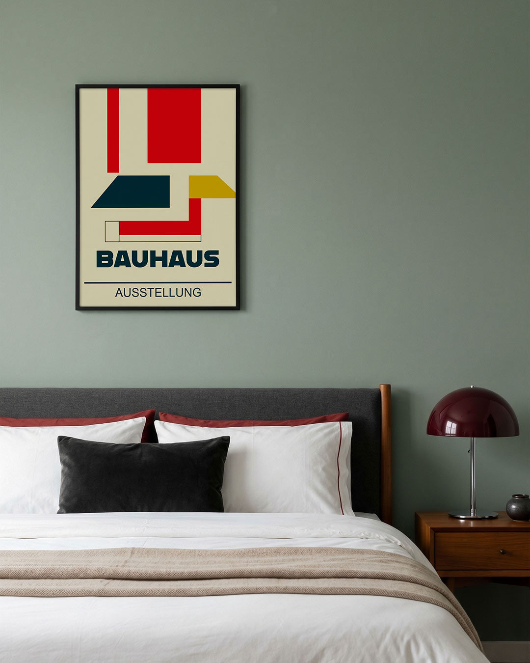 Vorm en kleur – geometrische poster in Bauhaus-stijl van WallArtistic