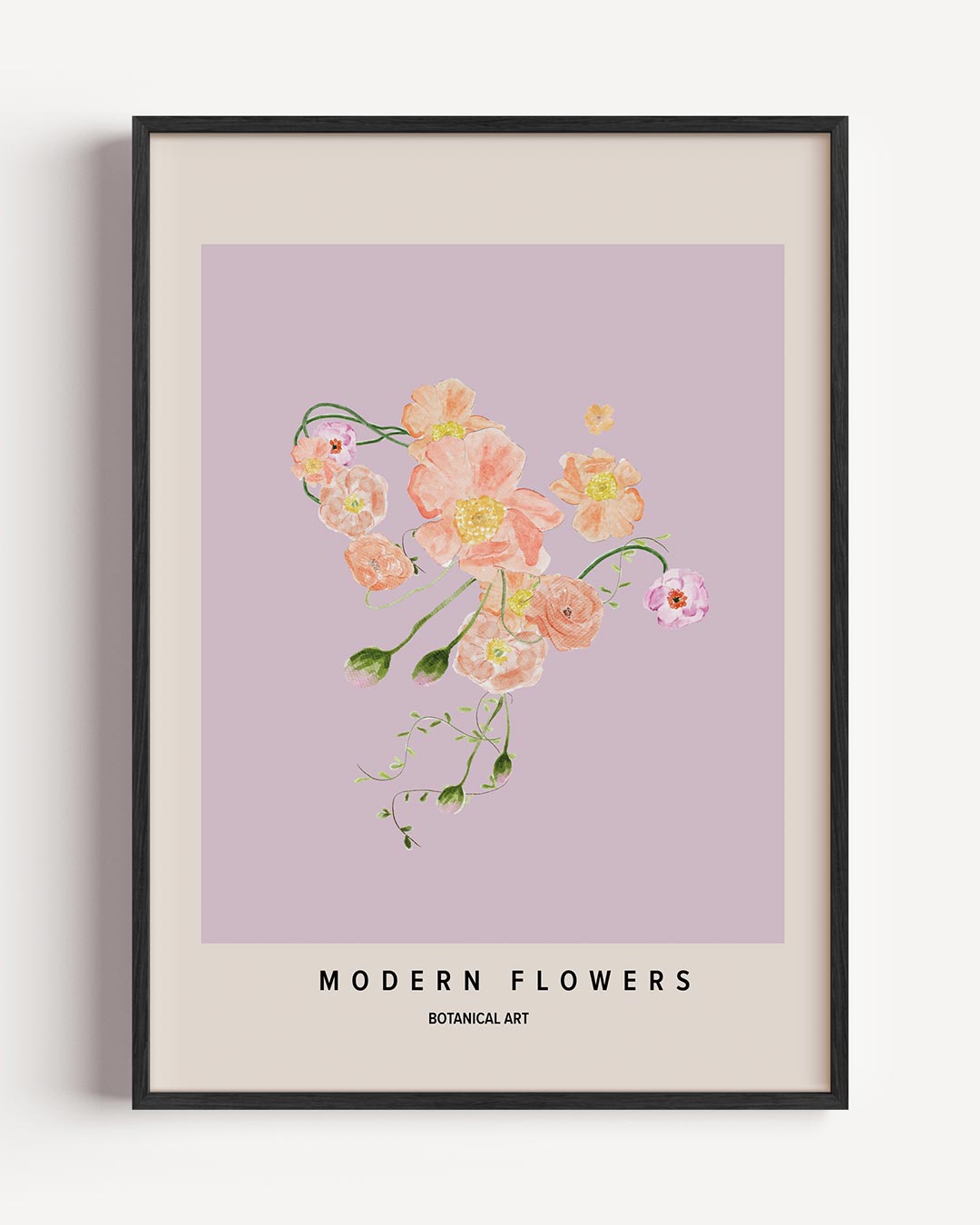 Botanische Bloemenpracht – boheme portret poster als wanddecoratie