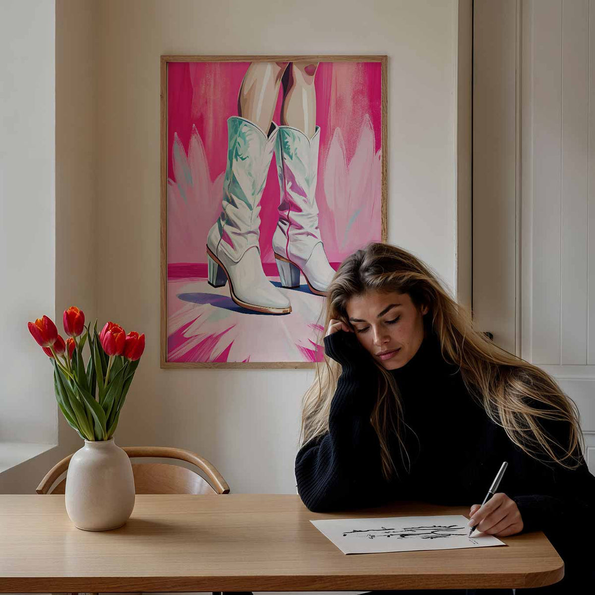Western Dromen Wanddecoratie – paasposter in staand formaat