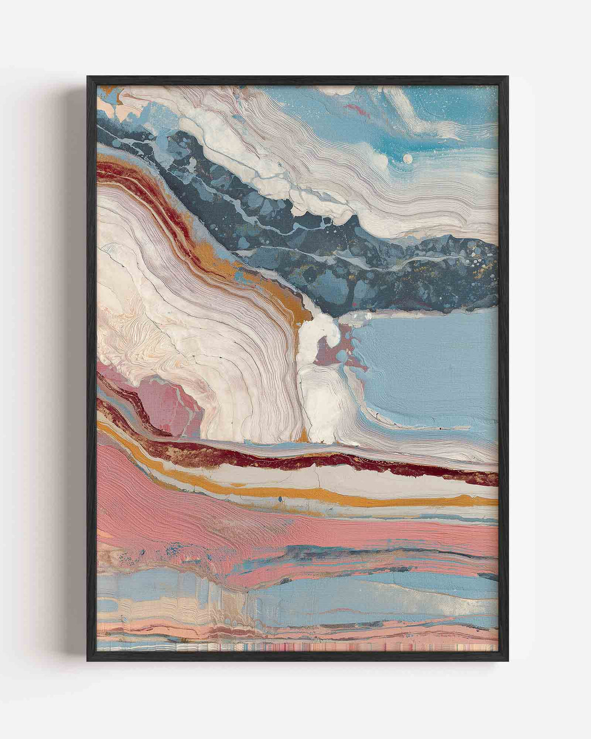 Abstracte lagen – abstracte portret poster als wanddecoratie