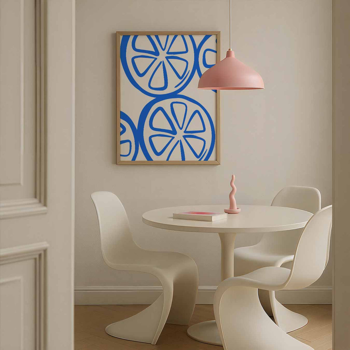 Frisse Citroenschijfjes – culinaire wandkunst als portret poster