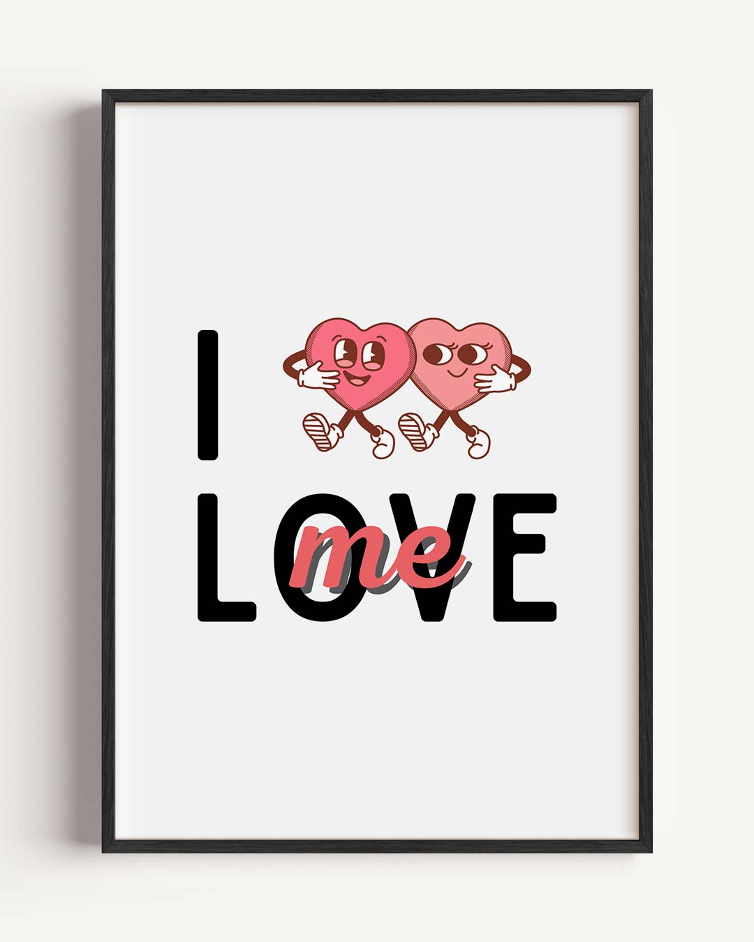 Zelfliefde Knuffel – zomer portret poster als wanddecoratie