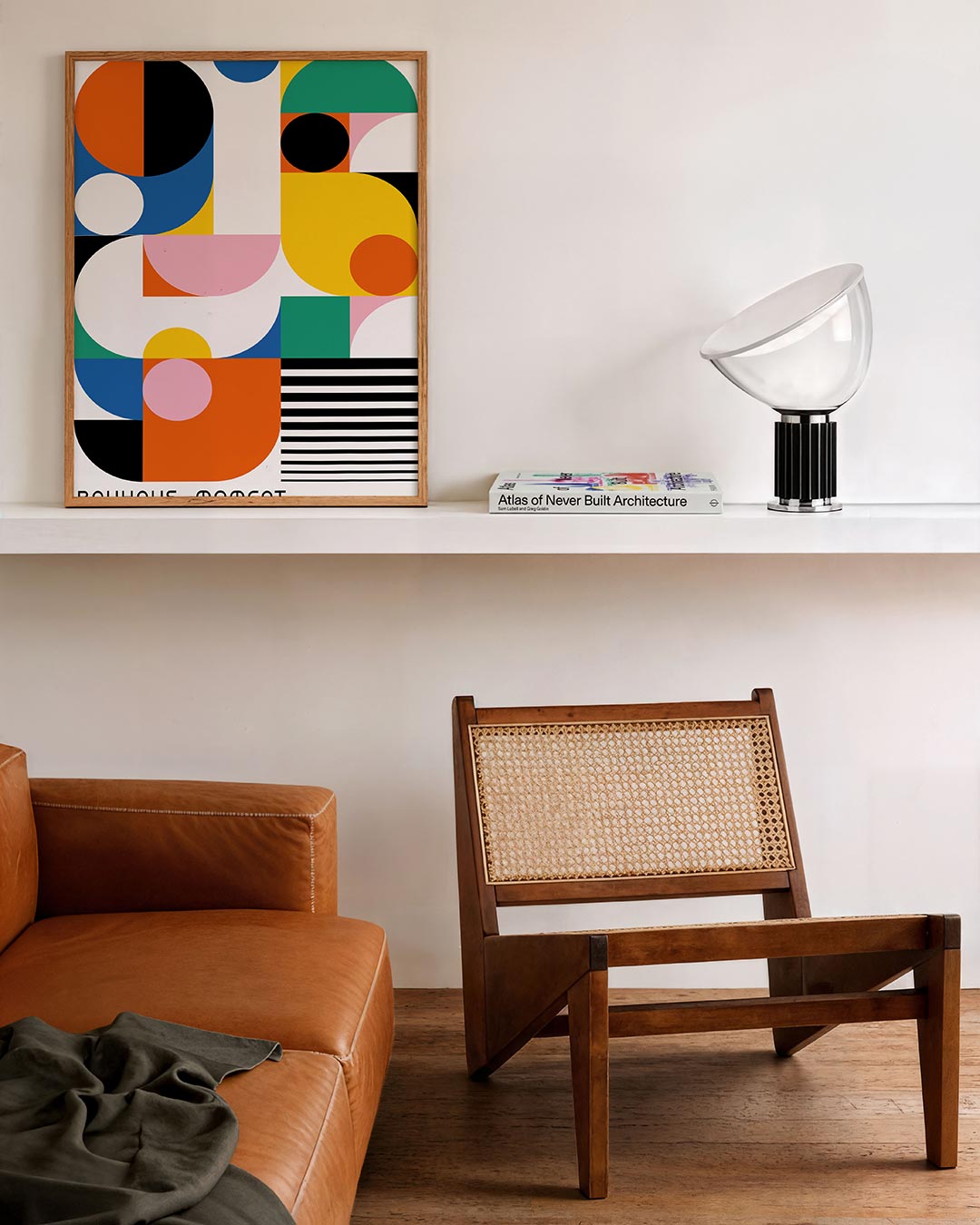 Vorm en kleur – staande Bauhaus poster voor aan de muur