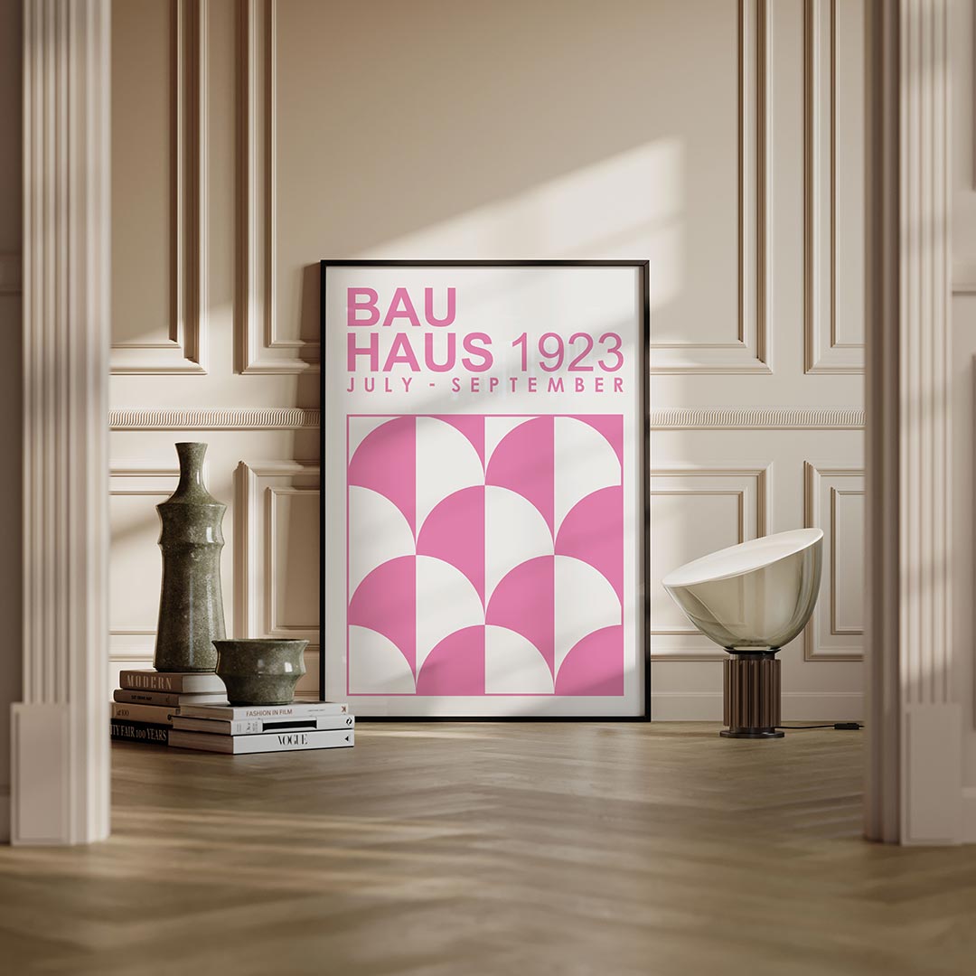 Vorm en kleur – moderne Bauhaus wandkunst als poster