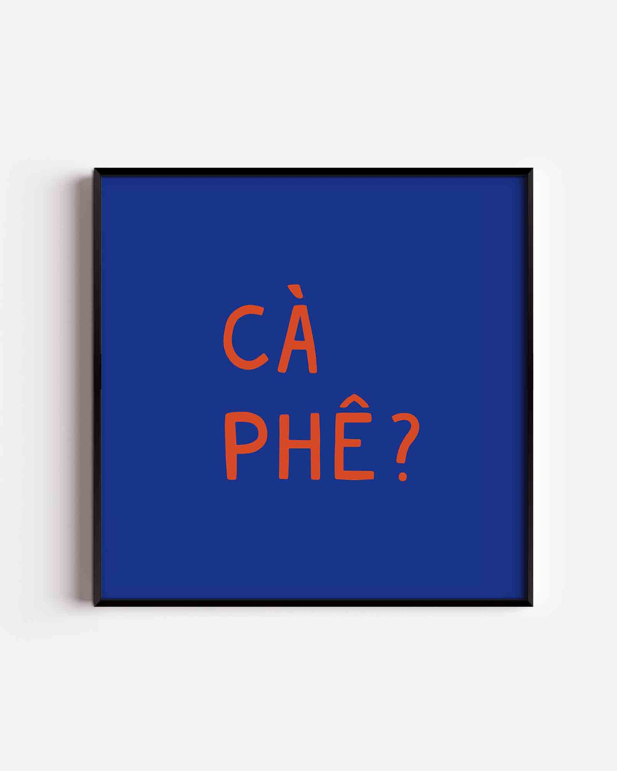 Cà phê – Aziatische vierkante poster als wanddecoratie