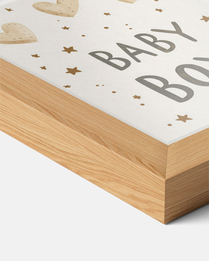 Welkom Kleine Jongen – kids poster als vrolijke staande wanddecoratie