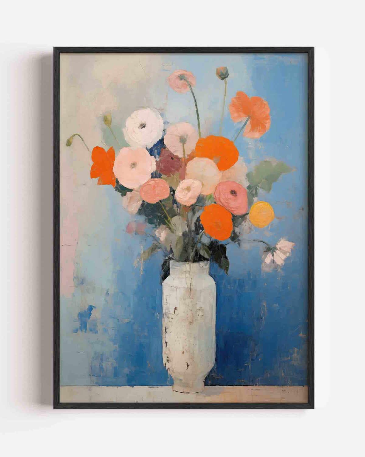 Bloemen in vaas – bloemen portret poster als wanddecoratie