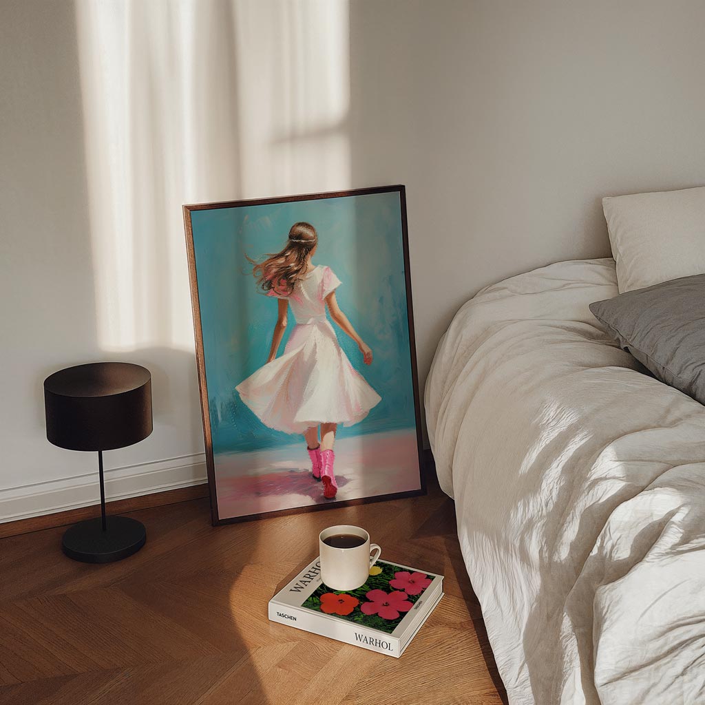 Dromerige Wandeling – staande Popart wanddecoratie van WallArtistic