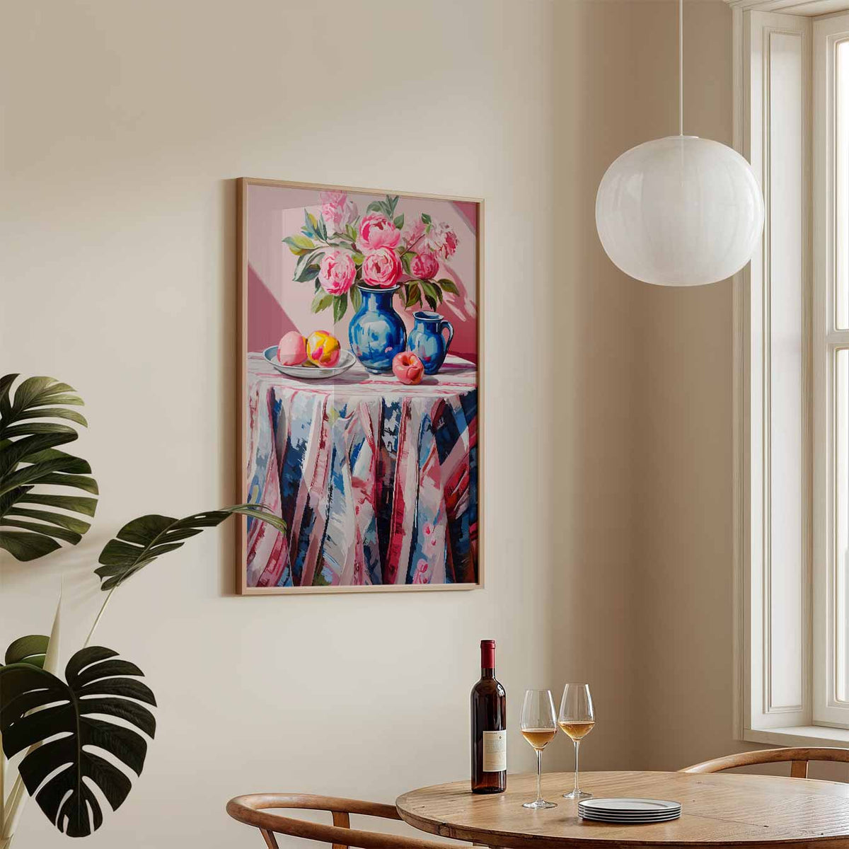 Romantische Bloemengeur – keukenposter in staand formaat