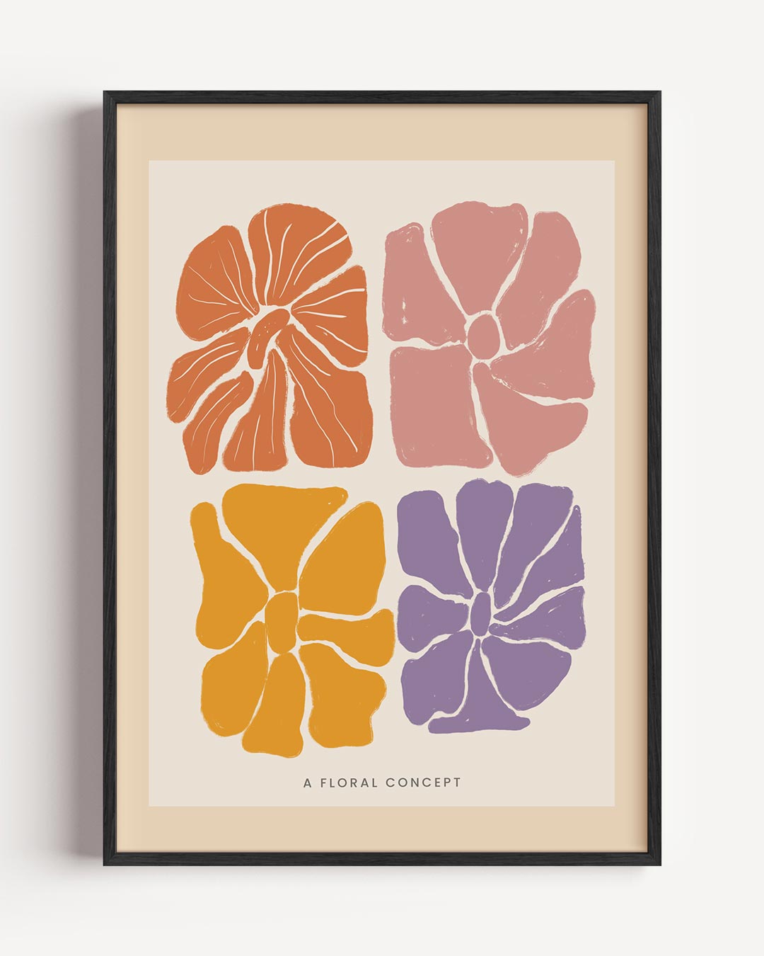 Kleurrijke Bloemenposter – bloemen portret poster als wanddecoratie