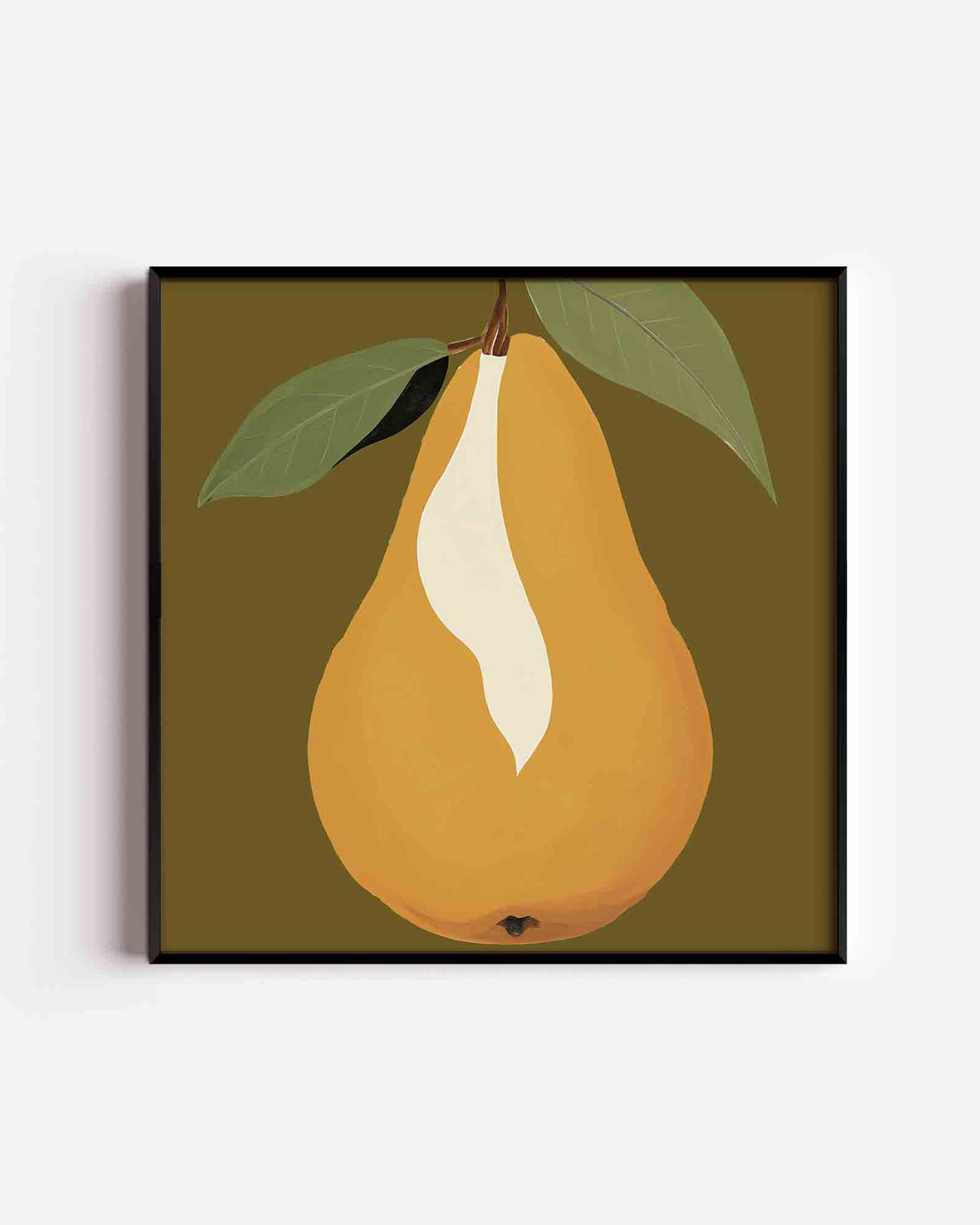 Grote peer – keuken vierkante poster als wanddecoratie