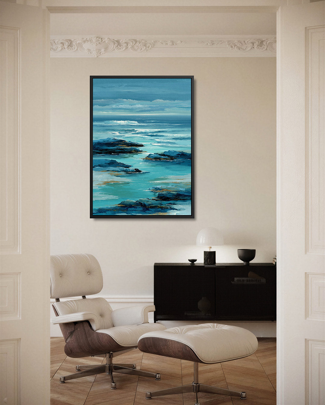 Oceaanlandschap – moderne staande wandkunst