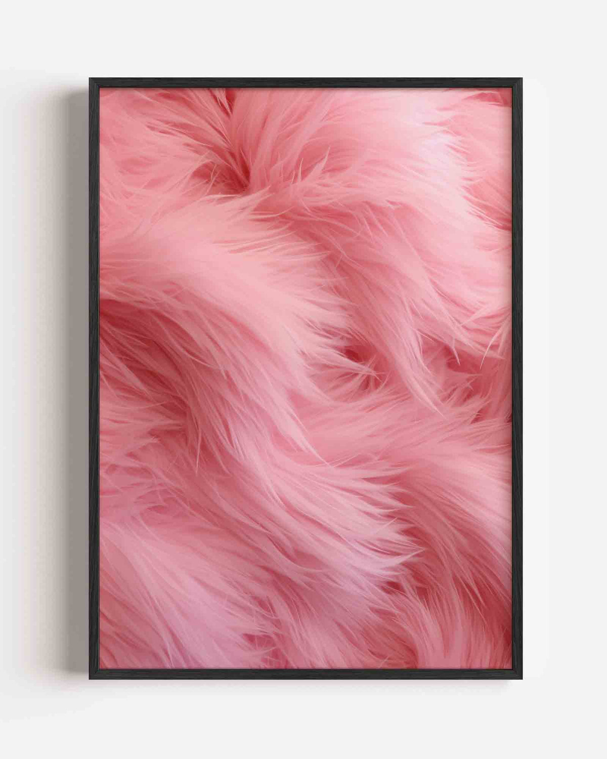 Roze pluizige textuur – Kunst & Design poster als staande wanddecoratie