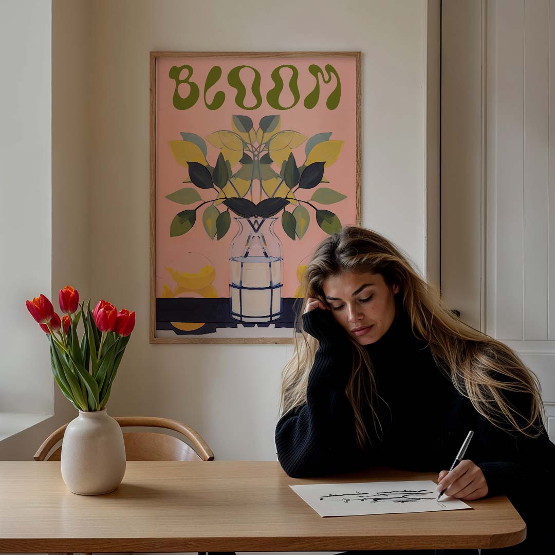 Bloom Boho Botanische – culinaire wandkunst als portret poster