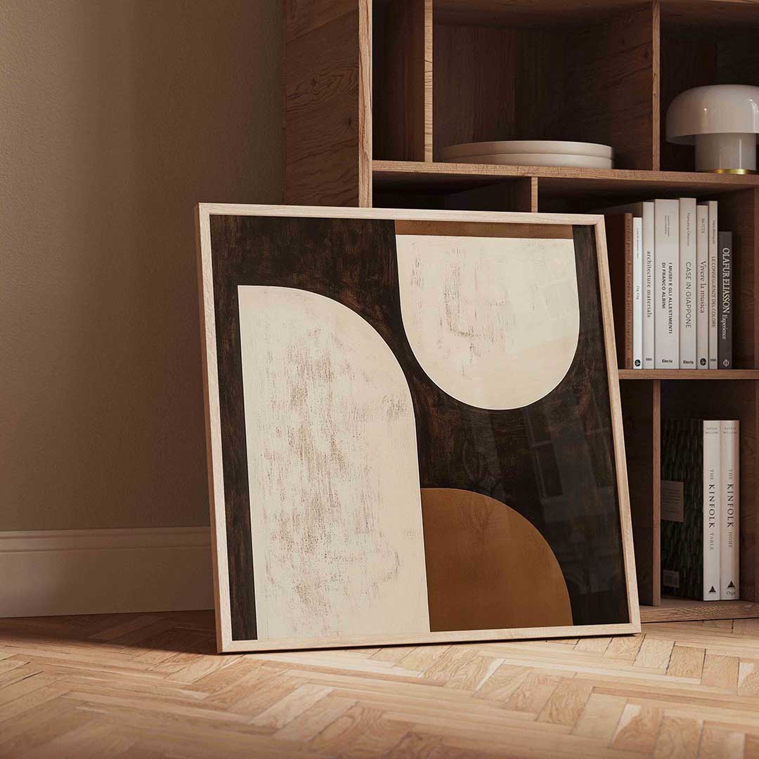 Abstracte vormen – vierkante moderne wanddecoratie van WallArtistic