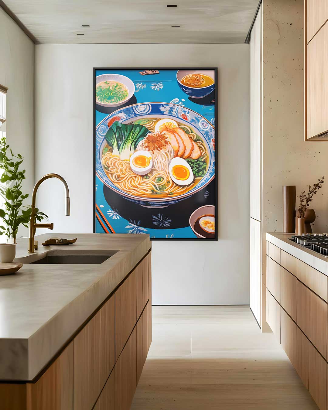 Kleurrijk Ramen Avontuur – staand kunstwerk voor modern interieur