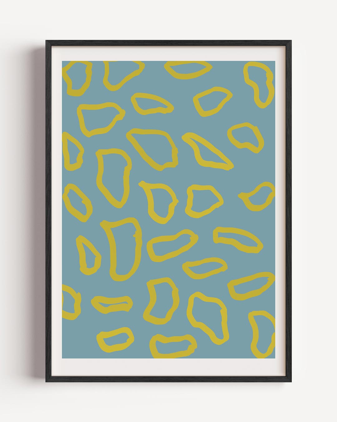 Vrolijke Turquoise Dierenprint – keuken portret poster als wanddecoratie