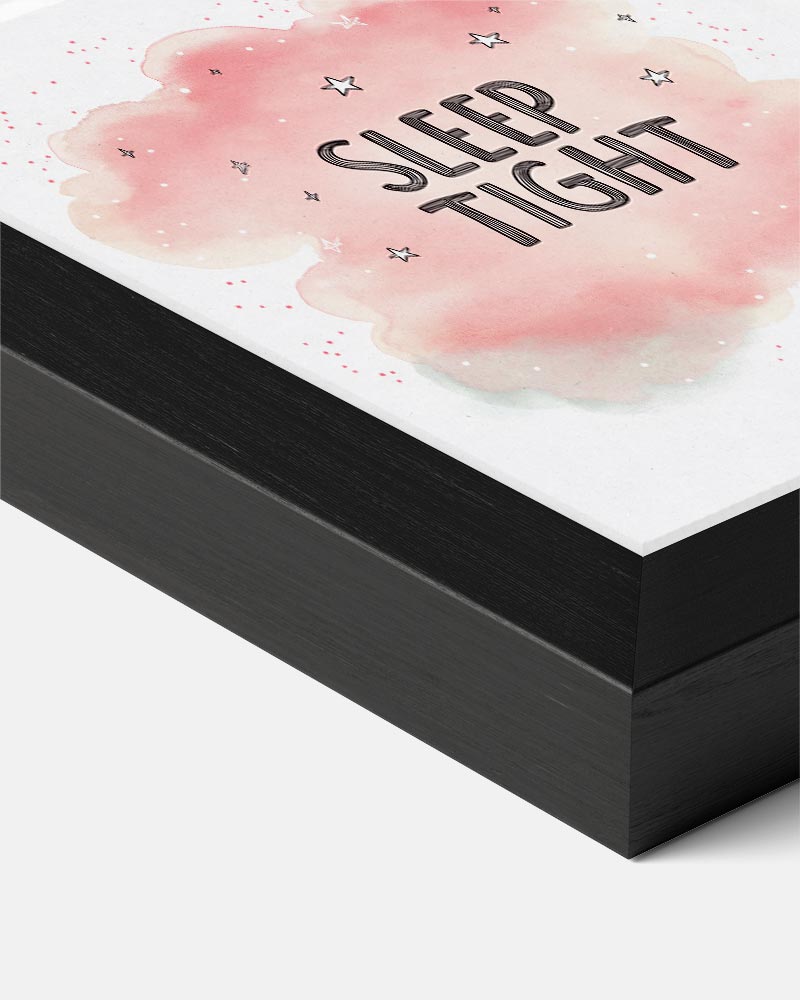 Dromerige "Sleep Tight" – kids portret poster, afbeelding 7