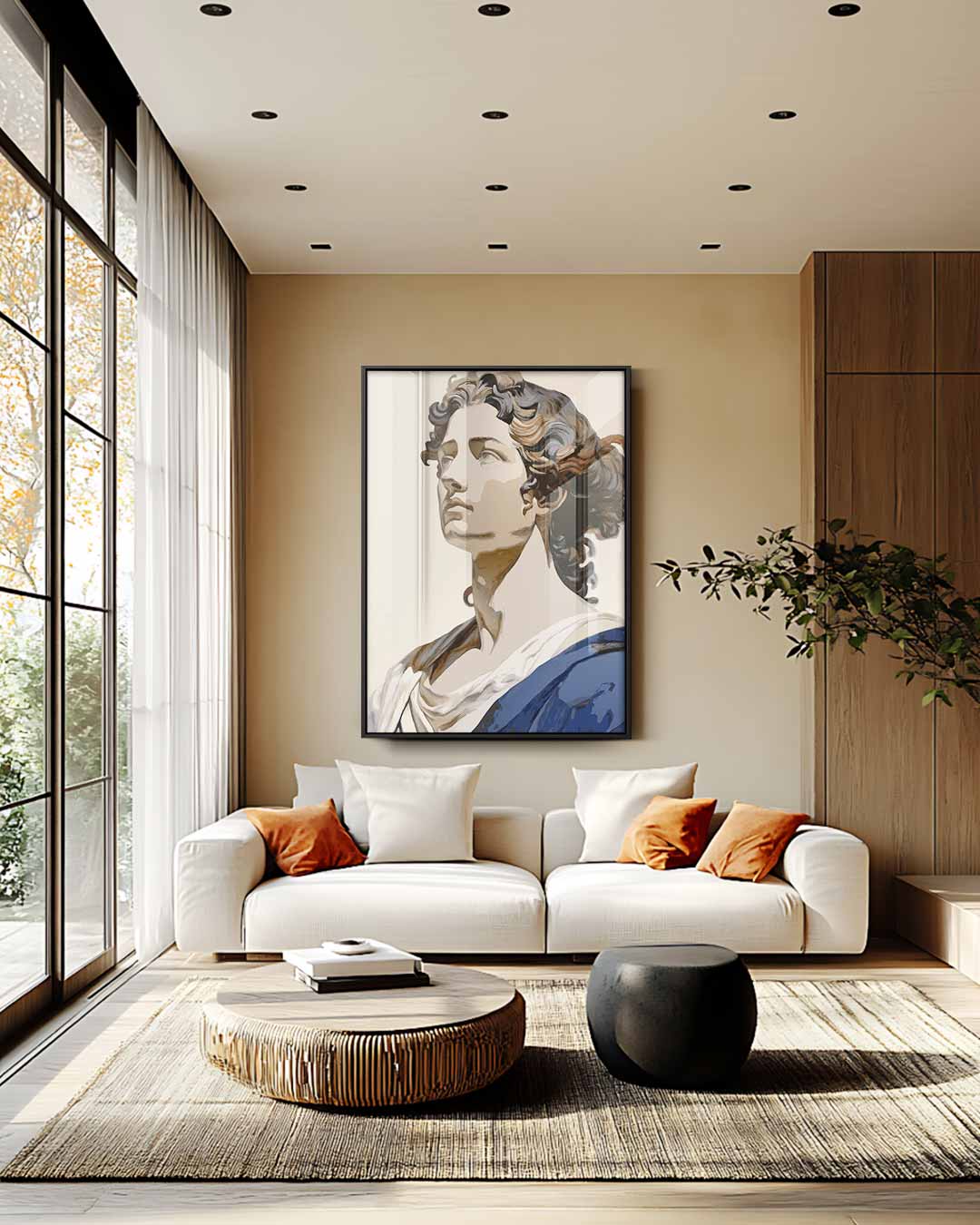 Tijdloze Elegantie – staand kunstwerk voor modern interieur