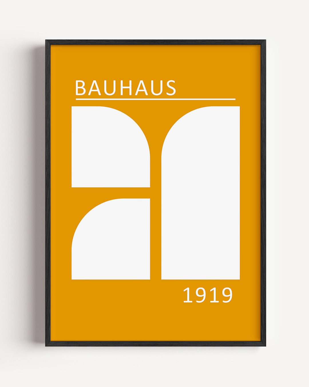 Vorm en kleur – staande Bauhaus poster als wanddecoratie