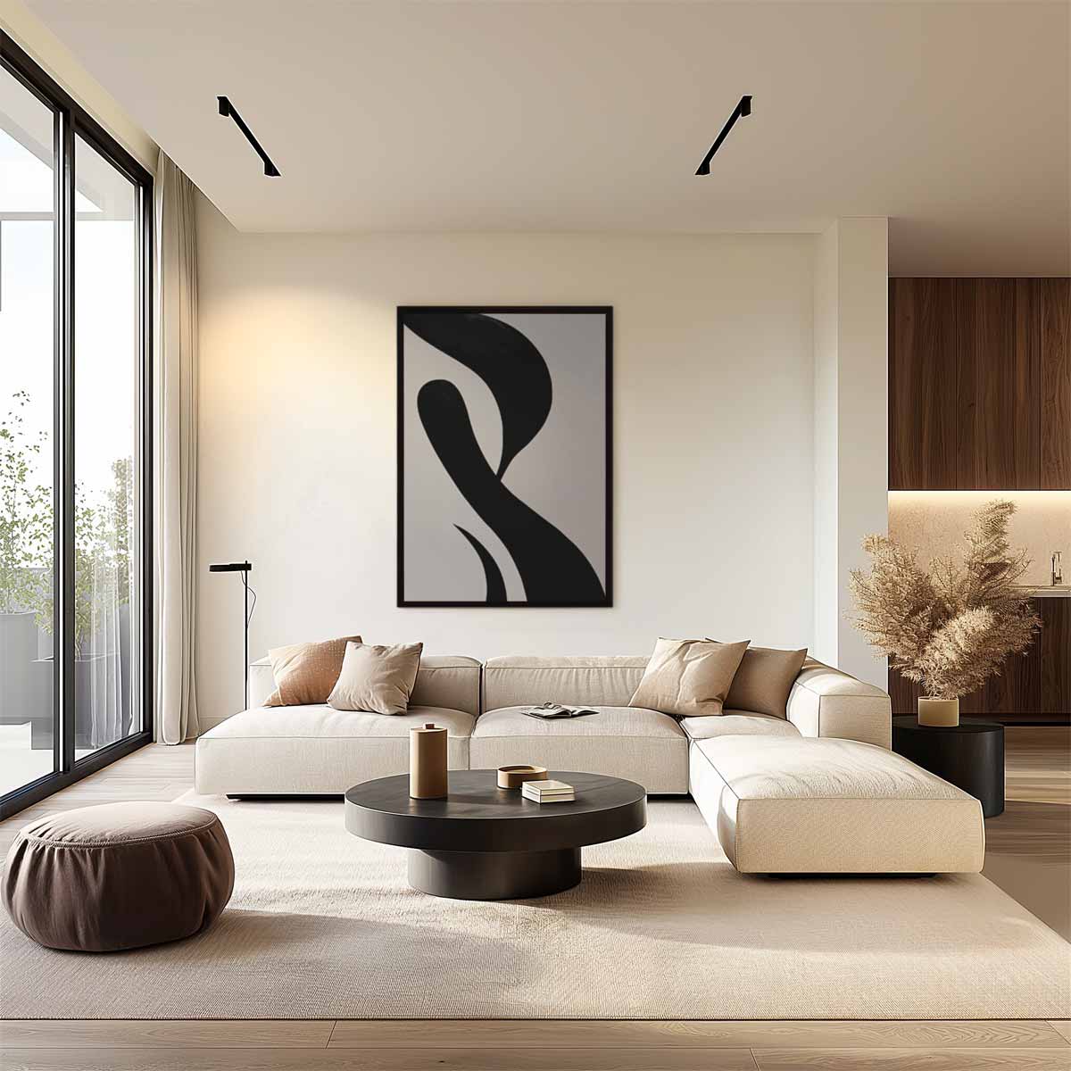 Dans van Schaduw – plexiglas wanddecoratie in portret formaat