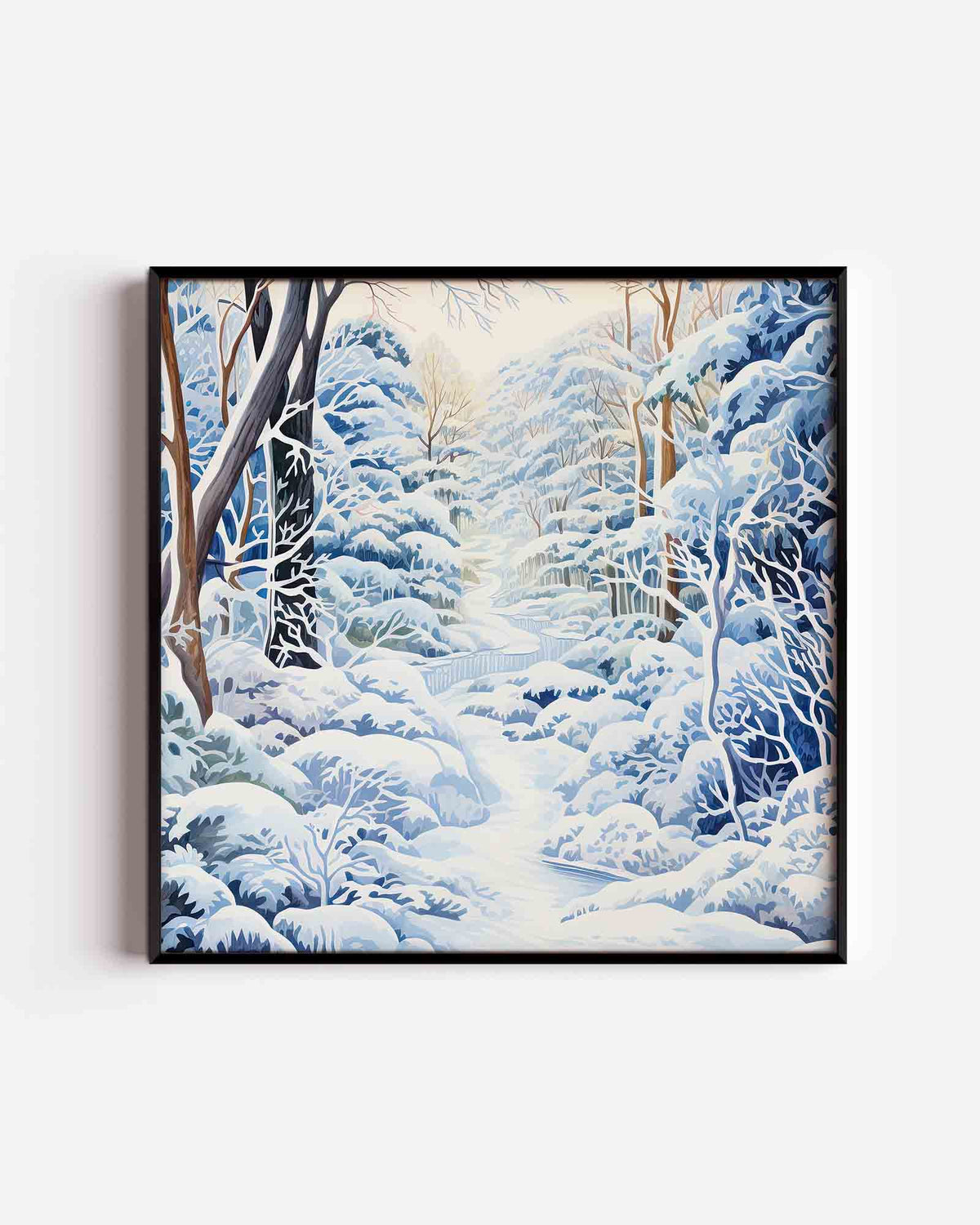 Abstracte – kerst vierkante poster als wanddecoratie