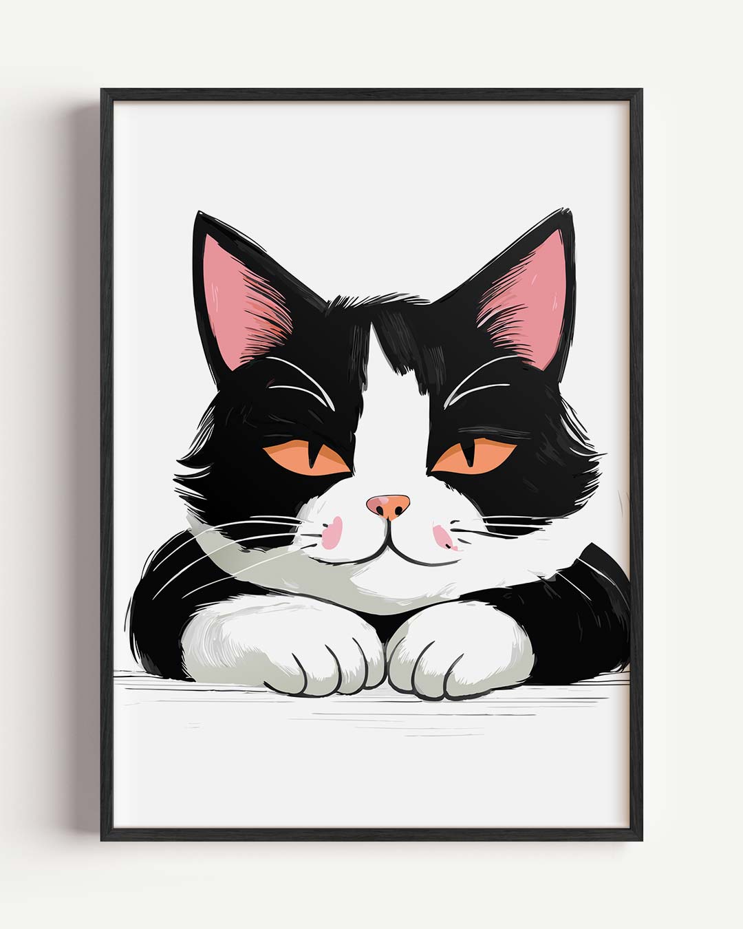 Charmante Kattenposter – dieren portret poster als wanddecoratie