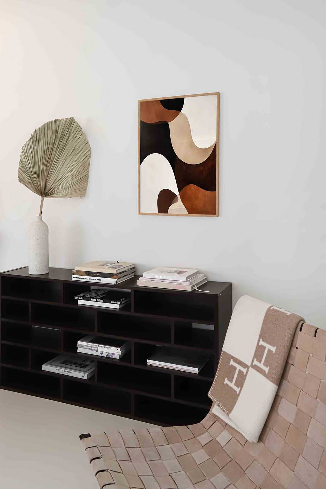 Abstracte vormen – staande moderne wanddecoratie van WallArtistic