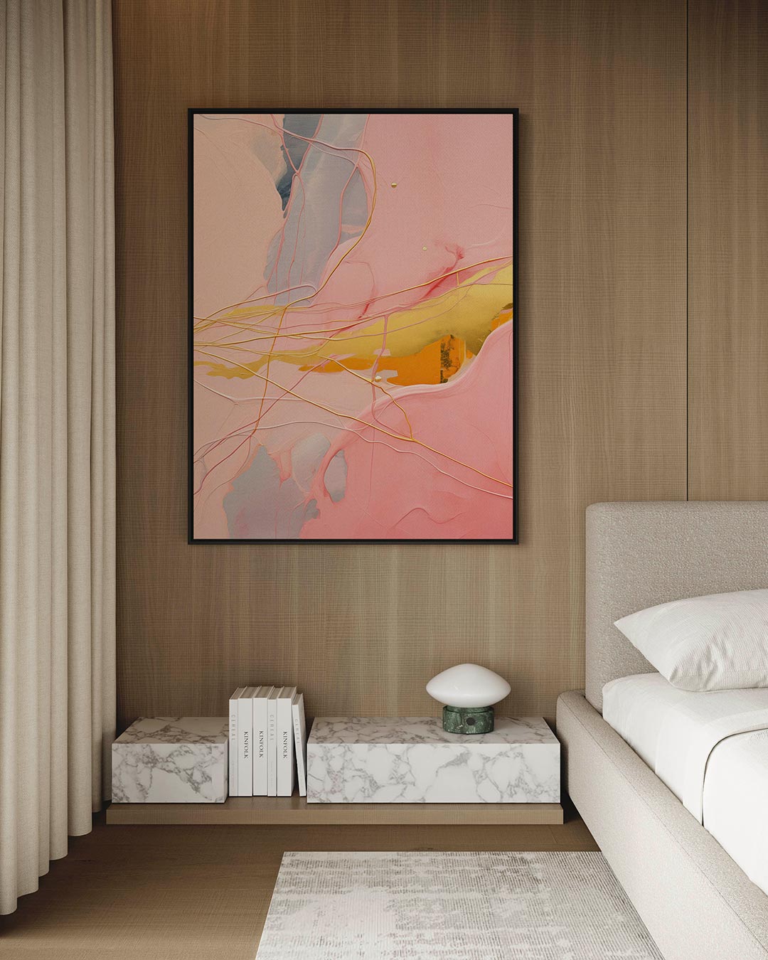 Vloeiende kleurencompositie – Kleurovergangen – kunstwerk op canvas, dibond of plexiglas