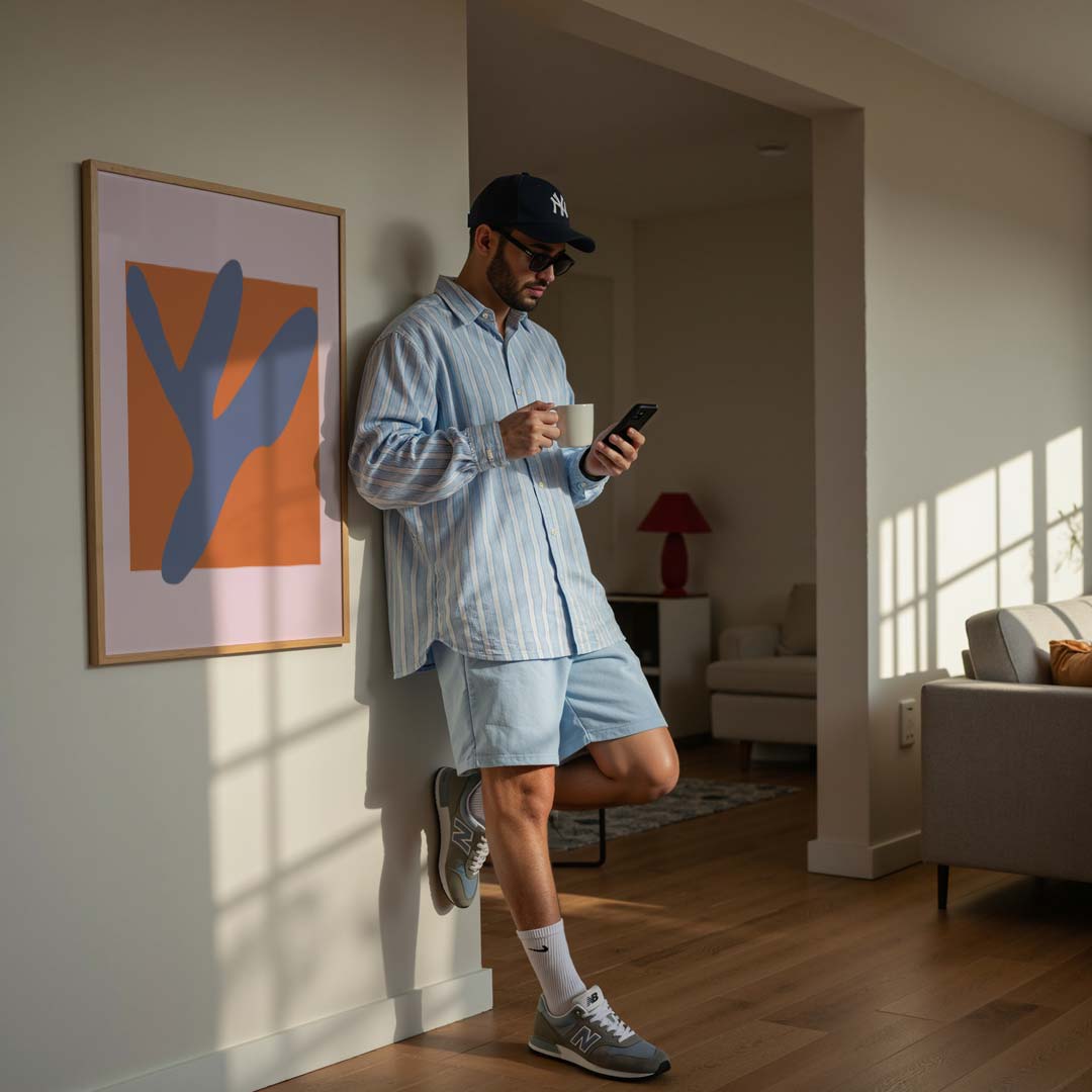 Modern Art Abstractie – abstracte poster in staand formaat