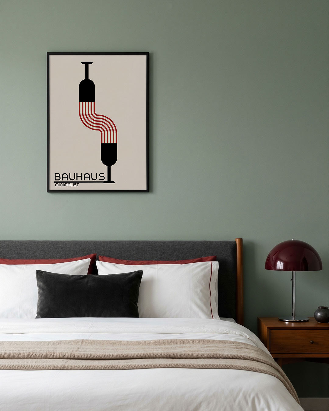 Lijnen en vormen – geometrische poster in Bauhaus-stijl van WallArtistic