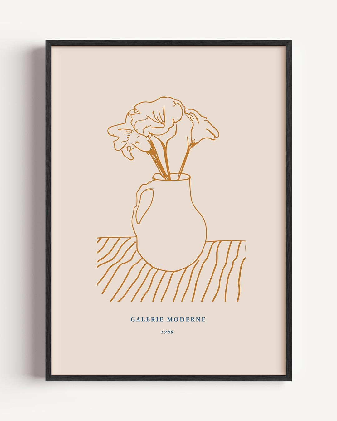 Stijlvolle Bloemenvaas – bloemen portret poster als wanddecoratie