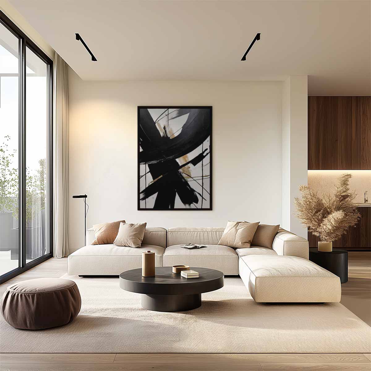 Abstracte Expressie – plexiglas wanddecoratie in portret formaat