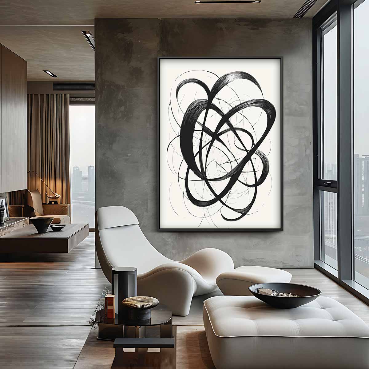 Dans van Inkt – canvas wanddecoratie in portret formaat