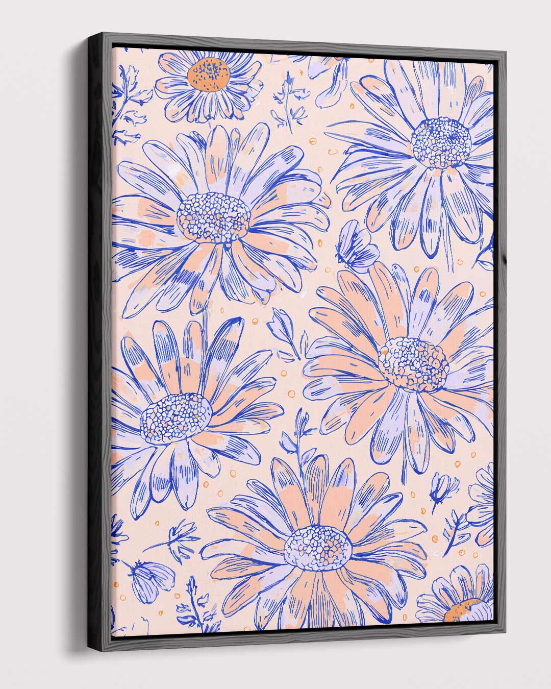 Bloemenpracht Illustratie – dibond kunstwerk als wanddecoratie
