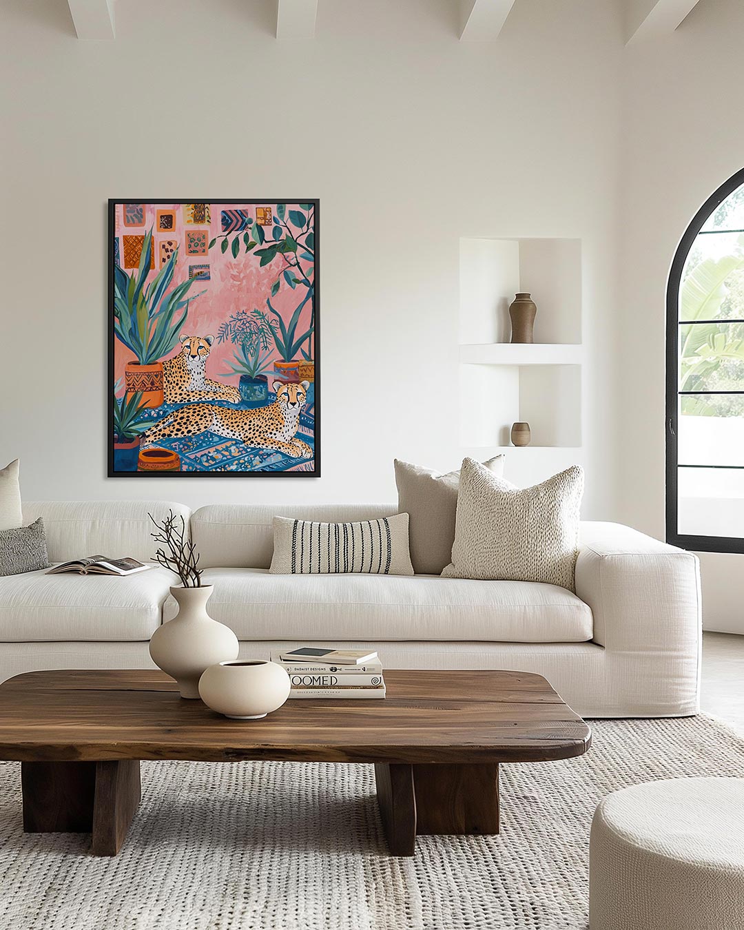 Dieren en planten – staand wanddecoratie kunstwerk