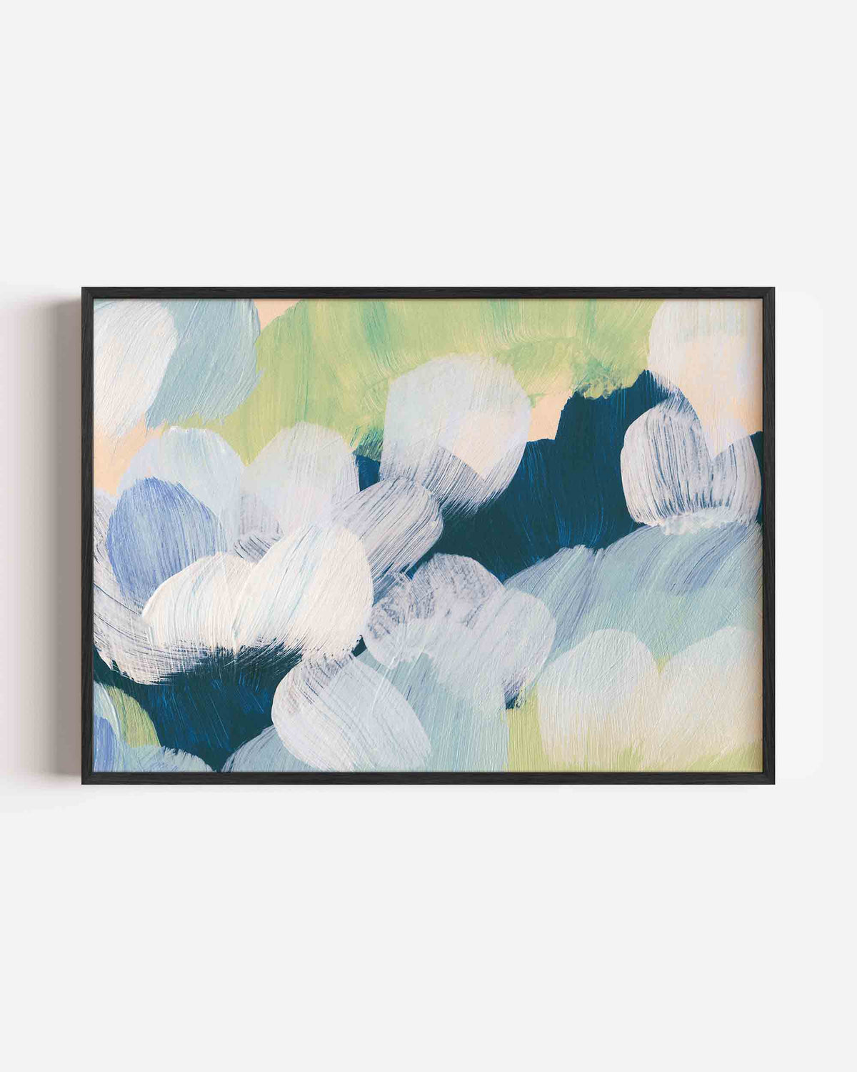Abstracte penseelstreken – schilderkunst landscape poster als wanddecoratie