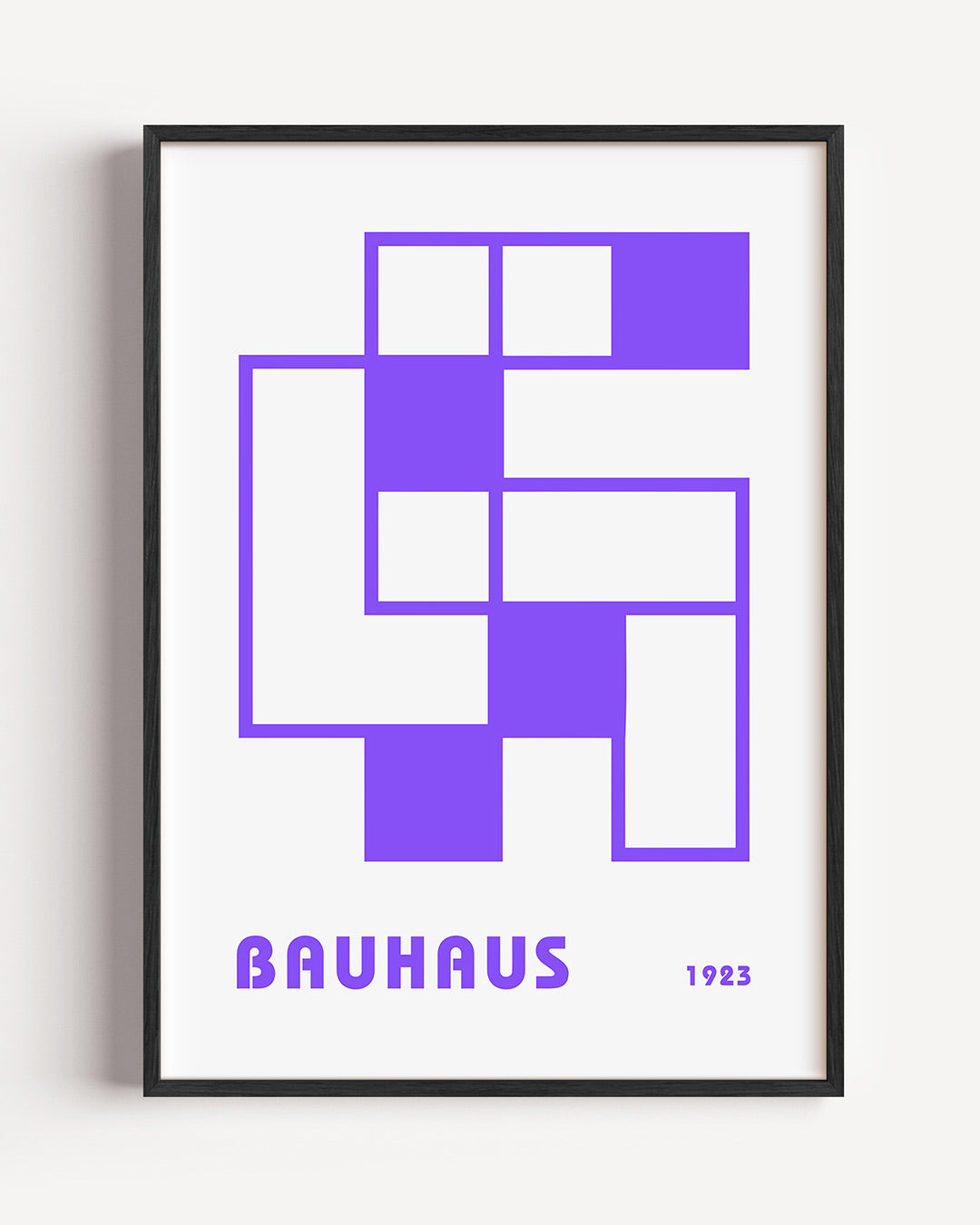 Vormen en vlakken – staande Bauhaus poster als wanddecoratie