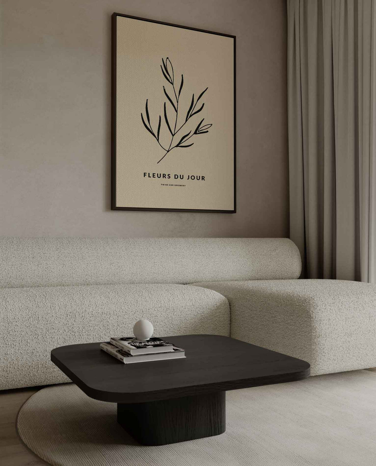 Natuurlijke Elegantie Poster – dibond wanddecoratie in staand formaat