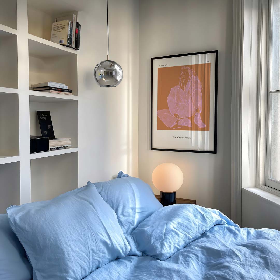 Moderne Vrouw Illustratie – vrouwelijk portret als moderne wandkunst