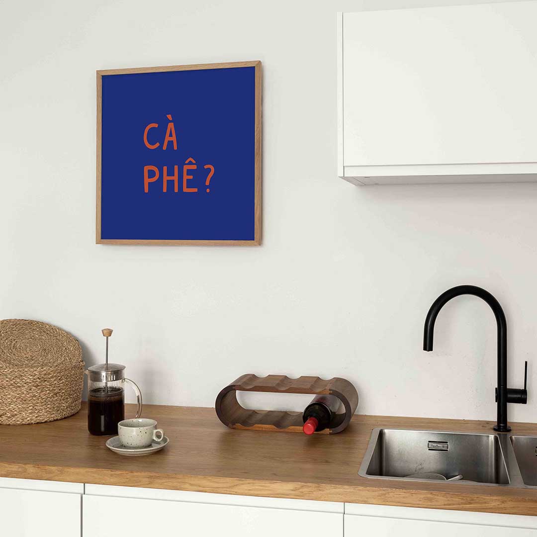 Cà phê – Aziatische poster in vierkant formaat