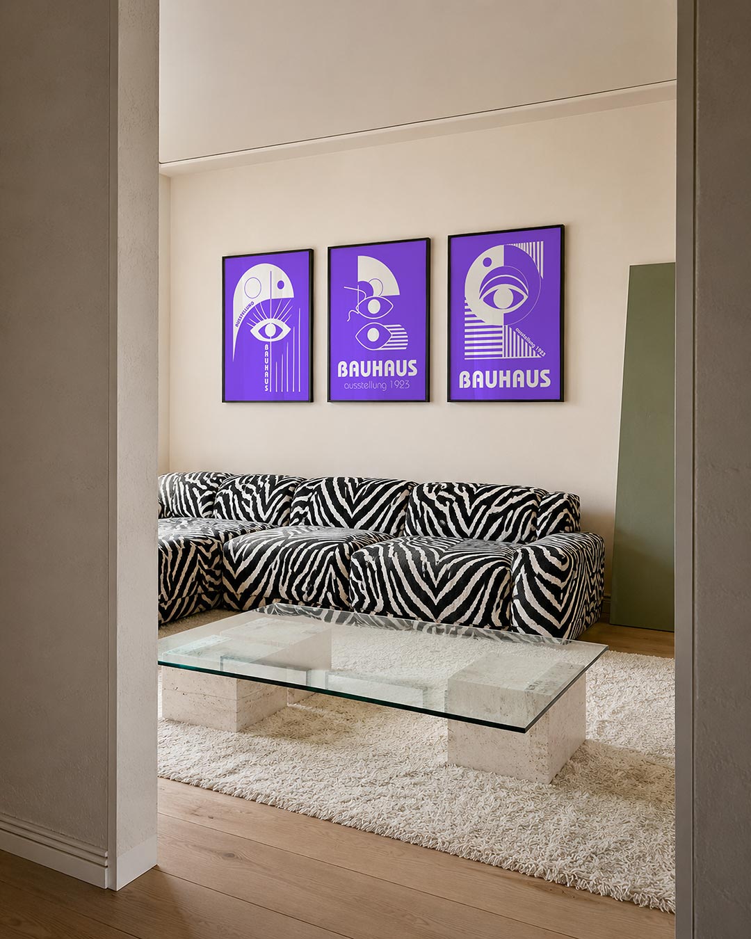Oog en lijnen posterset – tweede productweergave – deze posterset in drie delen toont een speelse combinatie