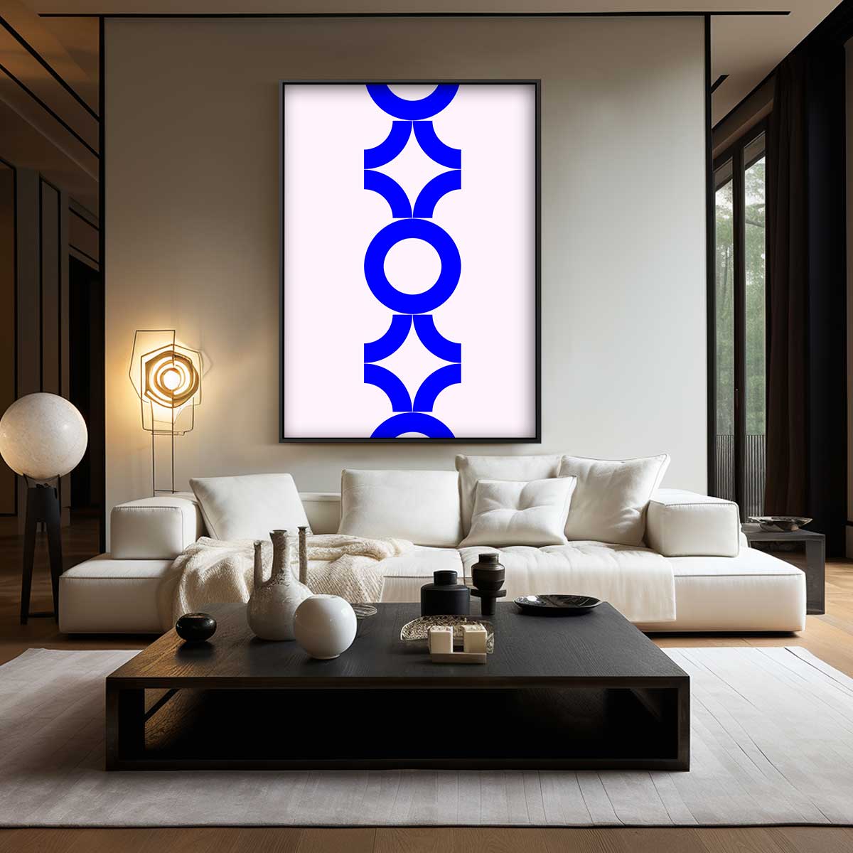 Modern Geometrisch Patroon – staand kunstwerk voor modern interieur