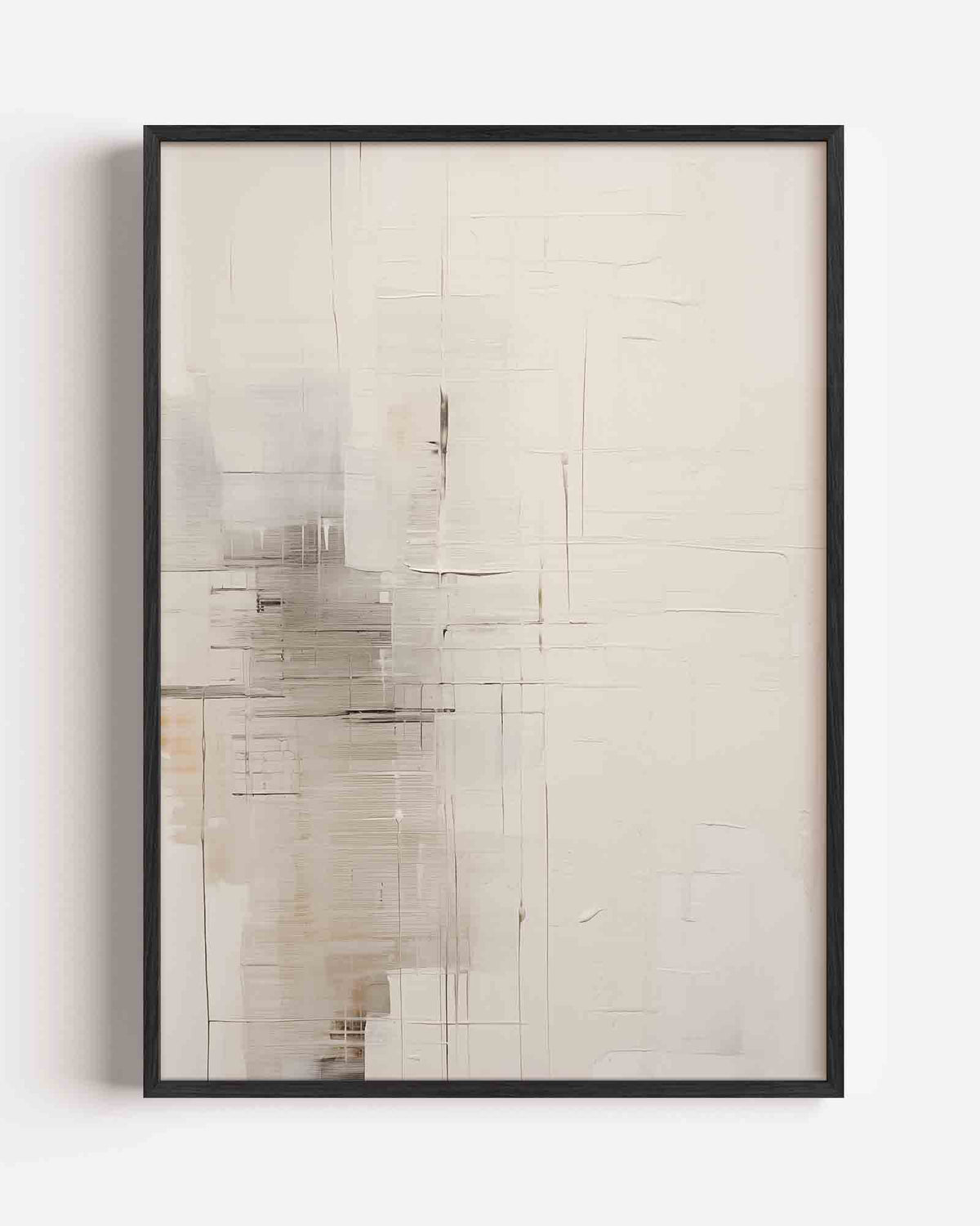 Abstracte lijnen – zacht abstracte portret poster als wanddecoratie